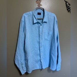 Untuckit‎ Wrinkle-Resistant Linen Vin Santo Shirt, Size XXL